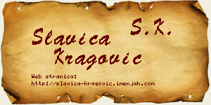 Slavica Kragović vizit kartica